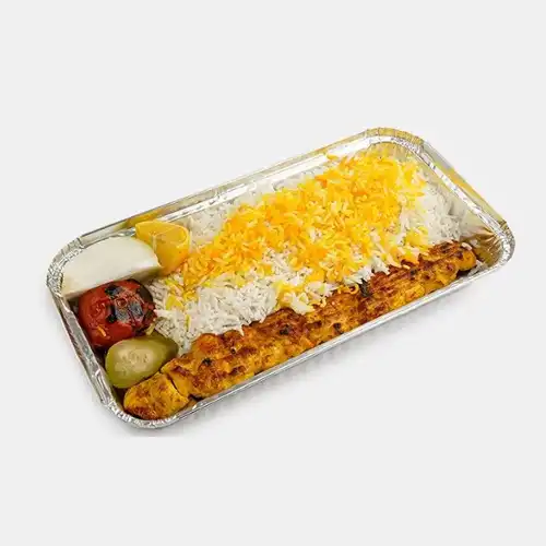 چلو کوبیده مرغ شرکتی